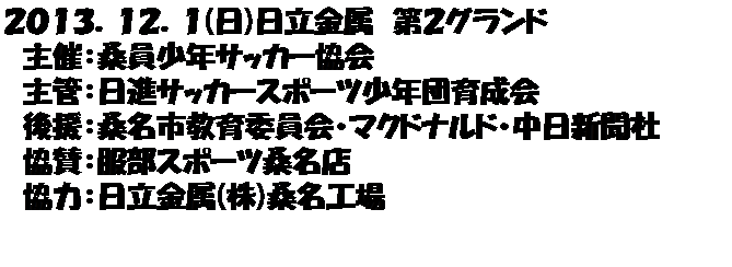 �e�L�X�g �{�b�N�X: �Q�O�P�R�D�P�Q�D�P(��)���������@��Q�O�����h
�@��ÁF�K�����N�T�b�J�[����
�@��ǁF���i�T�b�J�[�X�|�[�c���N�c�琬��
�@�㉇�F�K���s����ψ���E�}�N�h�i���h�E�����V����
�@���^�F�����X�|�[�c�K���X
�@���́F��������(��)�K���H��